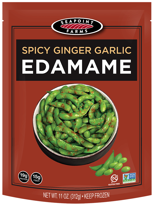 Spicy Garlic Ginger Frozen Edamame