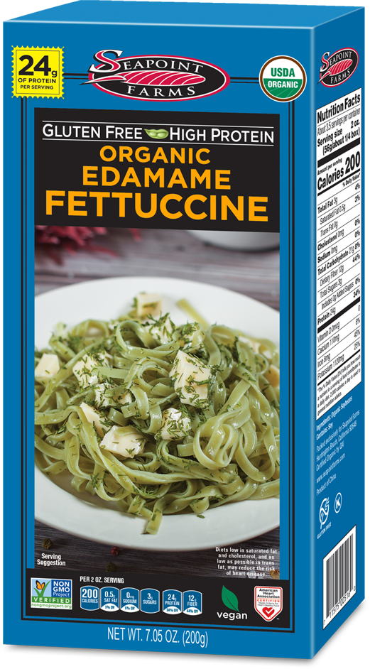Organic<br> Edamame Fettuccine