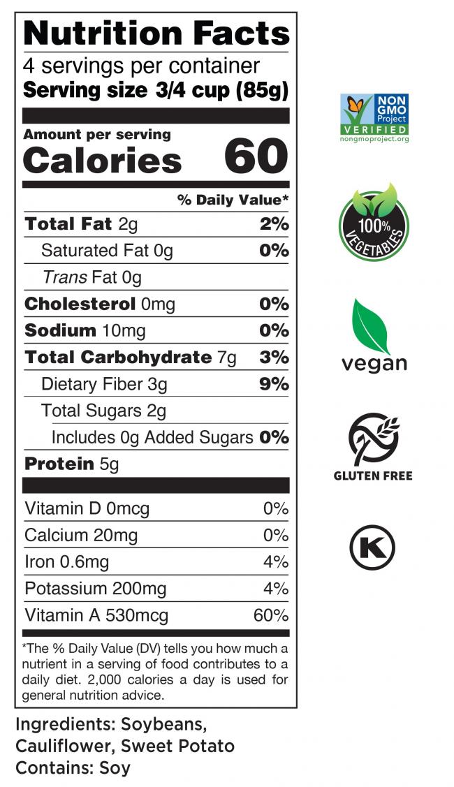 Riced Medley Nutrition Facts