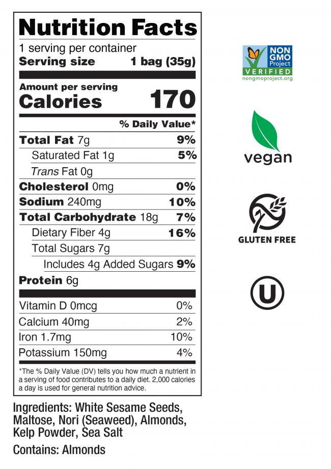 Almond Sesame Nutrition Facts