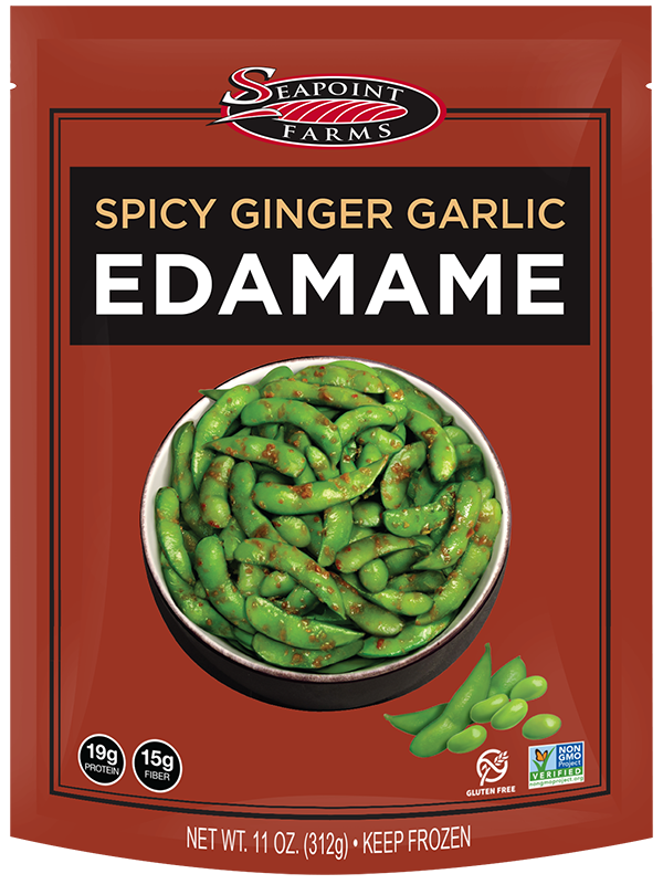 Spicy Garlic Ginger Edamame