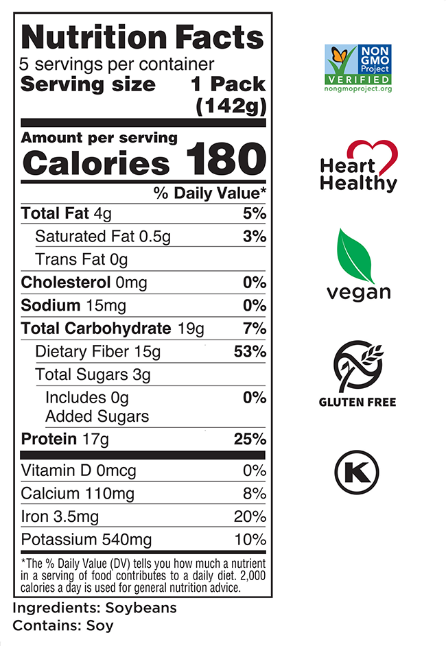 Shelled Soybeans Nutrition Facts