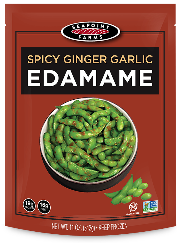 Spicy Ginger Garlic Edamame